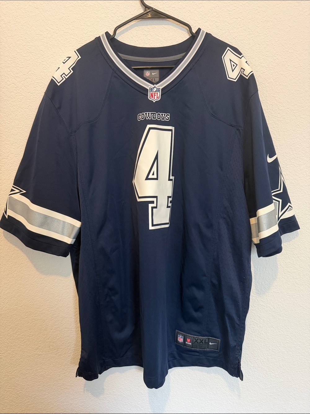Nike Cowboys #4 Prescott Football Jersey XXL used like new